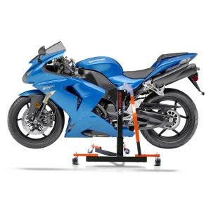 Chariot de Déplacement compatible avec Kawasaki ZX-10R 06-07 orange - Idéal pour Garage, 300 kg