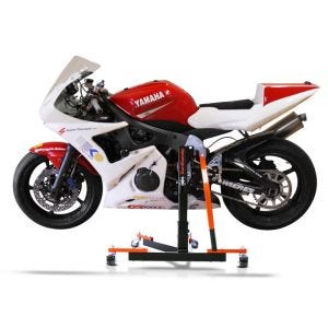 Chariot de Déplacement compatible avec Yamaha YZF-R6 99-02 orange - Idéal pour Garage, 300 kg