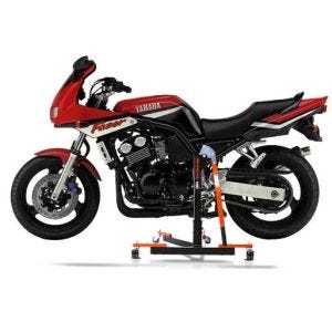 Chariot de Déplacement compatible avec Yamaha FZS 600 Fazer 98-03 orange - Idéal pour Garage, 300 kg