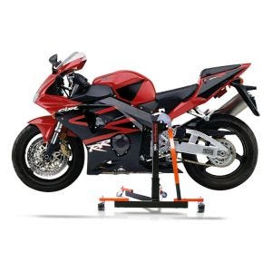 Chariot de Déplacement compatible avec Honda CBR 900 RR Fireblade 00-03 orange - Idéal pour Garage, 300 kg