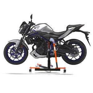 Chariot de Déplacement compatible avec Yamaha MT-03 16-22 orange - Idéal pour Garage, 300 kg
