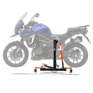 Lève moto centrale compatible avec Triumph Tiger Explorer / XC / XR 12-20 orange ConStands Power-Evo
