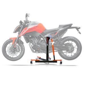 Lève moto centrale compatible avec KTM 890 / Duke R 20-23 orange ConStands Power-Evo