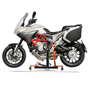 Chariot de Déplacement compatible avec MV Agusta Turismo Veloce 14-25 orange - Idéal pour Garage, 300 kg