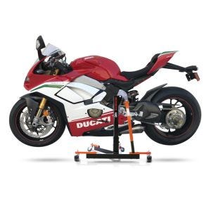 Chariot de Déplacement compatible avec Ducati Panigale V4 Speciale 19-21 orange - Idéal pour Garage, 300 kg