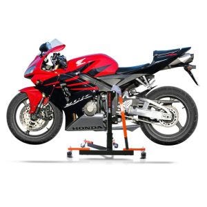 Chariot de Déplacement compatible avec Honda CBR 600 RR 03-06 orange - Idéal pour Garage, 300 kg