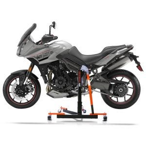 Chariot de Déplacement compatible avec Triumph Tiger 1050 07-13 orange - Idéal pour Garage, 300 kg