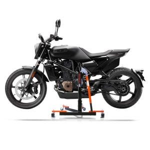 Chariot de Déplacement compatible avec Husqvarna Svartpilen 701 19-20 orange - Idéal pour Garage, 300 kg