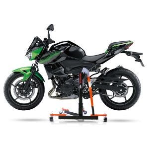 Chariot de Déplacement compatible avec Kawasaki Z400 19-20 orange - Idéal pour Garage, 300 kg