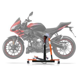 Lève moto centrale compatible avec Aprilia Tuono 125 17-24 orange ConStands Power-Evo
