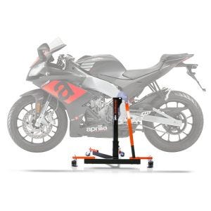 Lève moto centrale compatible avec Aprilia RS4 125 / RS 125 11-25 orange ConStands Power-Evo