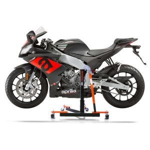 Chariot de Déplacement compatible avec Aprilia RS4 125 / RS 125 11-25 orange - Idéal pour Garage, 300 kg