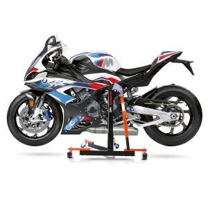 Chariot de Déplacement compatible avec BMW M 1000 RR 21-24 orange - Idéal pour Garage, 300 kg