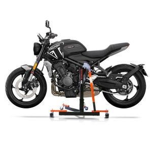 Chariot de Déplacement compatible avec Triumph Trident 660 21-25 orange - Idéal pour Garage, 300 kg