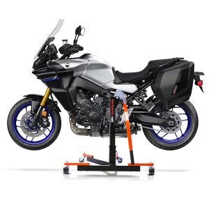 Chariot de Déplacement compatible avec Yamaha Tracer 9 / GT 21-25 orange - Idéal pour Garage, 300 kg
