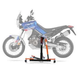 Lève moto centrale compatible avec Aprilia Tuareg 660 22-25 orange ConStands Power-Evo