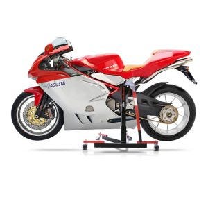 Chariot de Déplacement compatible avec MV Agusta F4 750 98-04 rouge - Idéal pour Garage, 300 kg