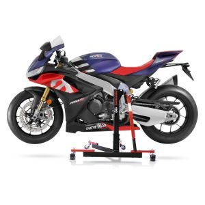 Chariot de Déplacement compatible avec Aprilia RSV4 Factory 2021 rouge - Idéal pour Garage, 300 kg