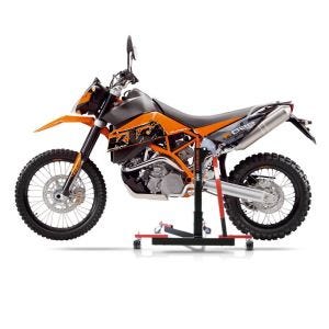 Chariot de Déplacement compatible avec KTM 950 Super Enduro / R 06-08 rouge - Idéal pour Garage, 300 kg