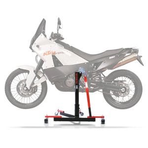 Lève moto centrale compatible avec KTM 990 Adventure / R / S 06-12 rouge ConStands Power-Evo