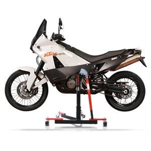 Chariot de Déplacement compatible avec KTM 950 Adventure / S 03-06 rouge - Idéal pour Garage, 300 kg