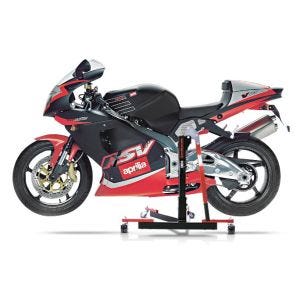 Chariot de Déplacement compatible avec Aprilia RSV Mille 98-03 rouge - Idéal pour Garage, 300 kg