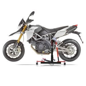 Chariot de Déplacement compatible avec Aprilia Dorsoduro 1200 11-16 rouge - Idéal pour Garage, 300 kg