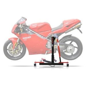 Lève moto centrale compatible avec Ducati 916 94-98 rouge ConStands Power-Evo