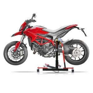 Chariot de Déplacement compatible avec Ducati Hypermotard 939 16-18 rouge - Idéal pour Garage, 300 kg