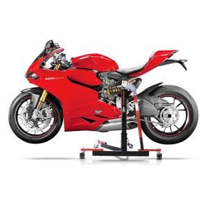 Chariot de Déplacement compatible avec Ducati 1299 Panigale S 15-17 rouge - Idéal pour Garage, 300 kg