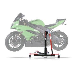 Lève moto centrale compatible avec Kawasaki ZX-6R 09-20 rouge ConStands Power-Evo NEW