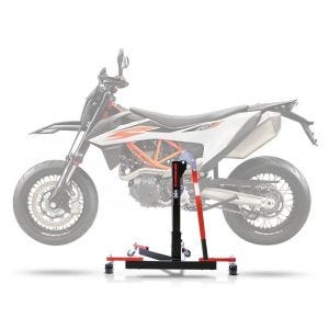 Lève moto centrale compatible avec KTM 690 SMC / R 19-24 rouge ConStands Power-Evo