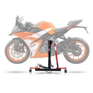 Lève moto centrale compatible avec KTM RC 390 14-19 rouge ConStands Power-Evo