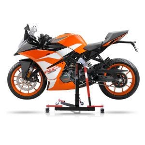 Chariot de Déplacement compatible avec KTM RC 390 14-19 rouge - Idéal pour Garage, 300 kg