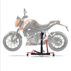 Lève moto centrale compatible avec KTM 390 Duke 13-16 rouge ConStands Power-Evo
