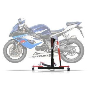 Lève moto centrale compatible avec Suzuki GSX-R 1000 05-08 rouge ConStands Power-Evo