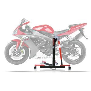 Lève moto centrale compatible avec Yamaha YZF-R1 98-03 rouge ConStands Power-Evo
