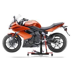 Chariot de Déplacement compatible avec Kawasaki ER-6f 06-11 rouge - Idéal pour Garage, 300 kg
