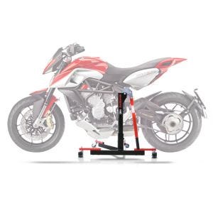 Lève moto centrale compatible avec MV Agusta Rivale 13-18 rouge ConStands Power-Evo