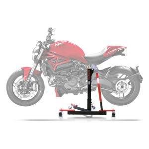 Lève moto centrale compatible avec Ducati Monster 1200 / S 14-20 rouge ConStands Power-Evo