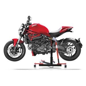 Chariot de Déplacement compatible avec Ducati Monster 821 14-20 rouge - Idéal pour Garage, 300 kg