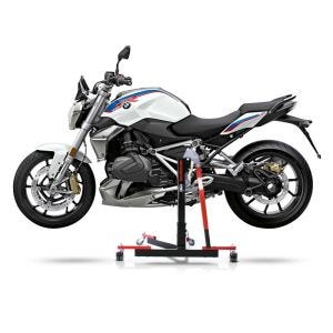 Chariot de Déplacement compatible avec BMW R 1250 R 19-25 rouge - Idéal pour Garage, 300 kg