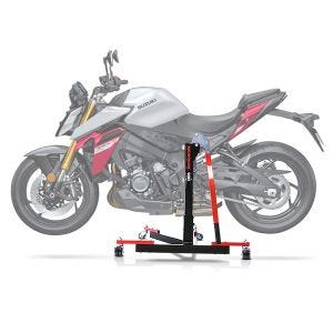 Lève moto centrale compatible avec Suzuki GSX-S 1000 21-25 rouge ConStands Power-Evo