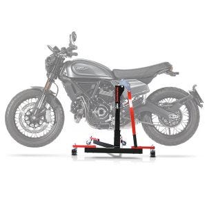 Lève moto centrale compatible avec Ducati Scrambler Nightshift 21-25 rouge ConStands Power-Evo