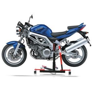 Chariot de Déplacement compatible avec Suzuki SV 650 / S 03-08 rouge - Idéal pour Garage, 300 kg