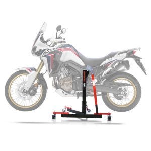 Lève moto centrale compatible avec Honda Africa Twin CRF 1000 L 16-19 rouge ConStands Power-Evo