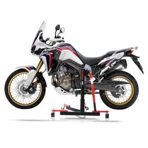 Chariot de Déplacement compatible avec Honda Africa Twin CRF 1000 L 16-19 rouge - Idéal pour Garage, 300 kg