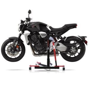 Chariot de Déplacement compatible avec Honda CB 1000 R 18-25 rouge - Idéal pour Garage, 300 kg
