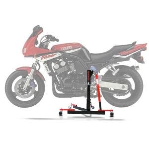 Lève moto centrale compatible avec Yamaha FZS 600 Fazer 98-03 rouge ConStands Power-Evo