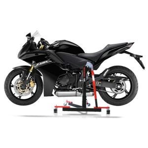 Chariot de Déplacement compatible avec Honda CBR 600 F 99-07 rouge - Idéal pour Garage, 300 kg